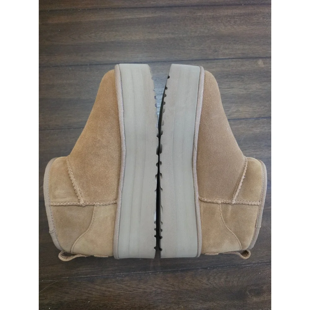 UGG Classic Ultra Mini Platform Boot Tan Suede Women's 11